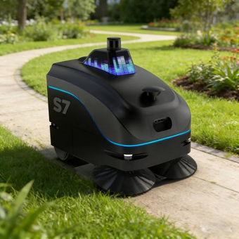 ZYLOR S7 outdoor autonomous cleaning robot for large-scale facilities