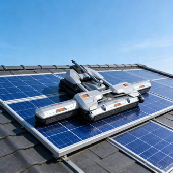 ZYLOR M20 PV cleaning robot for solar panel array optimization
