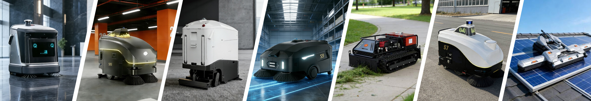 ZYLOR full range of autonomous cleaning robots: indoor, outdoor, industrial floor scrubber and solar panel cleaning solutions