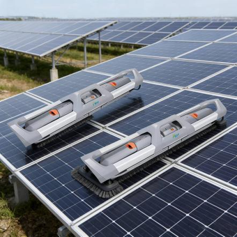 ZYLOR X3 waterless solar panel cleaning robot for photovoltaic maintenance