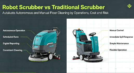 Robot Floor Scrubber vs Traditional Floor Scrubber: Which Is Better?